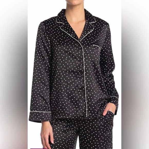 In Bloom Other - In Bloom Black and White Polka Dot Pajama Set